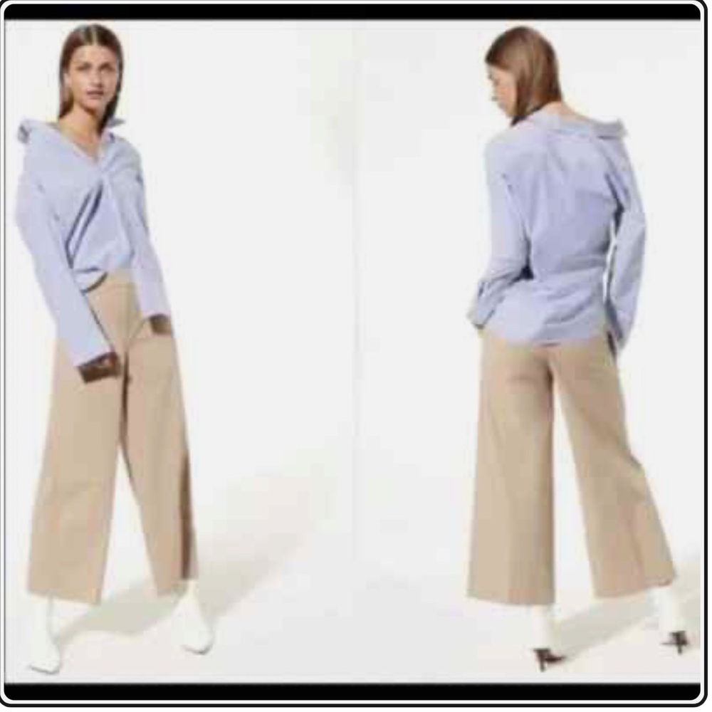 Babaton Manolo Wide Leg Pants Cropped Size 6